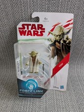 Star Wars Force Link Yoda Figure With Lightsaber Hasbro New on Card