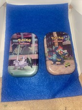 Two Pokemon TCG Tins Without Packs Or Coin Great Condition No Cards
