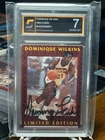 DOMINIQUE WILKINS 1992 Fleer LIMITED EDITION Autograph #8 FLEER Stamp Slabbed