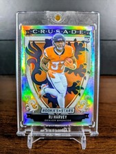 2025 Panini Rookies & Stars - RJ Harvey - #26 ROOKIE CRUSADE SILVER PRIZM (RC)