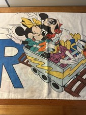 VTG Mickey Mouse Minnie Disney Pillowcase Goofy Donald Duck Mickey Friend USA