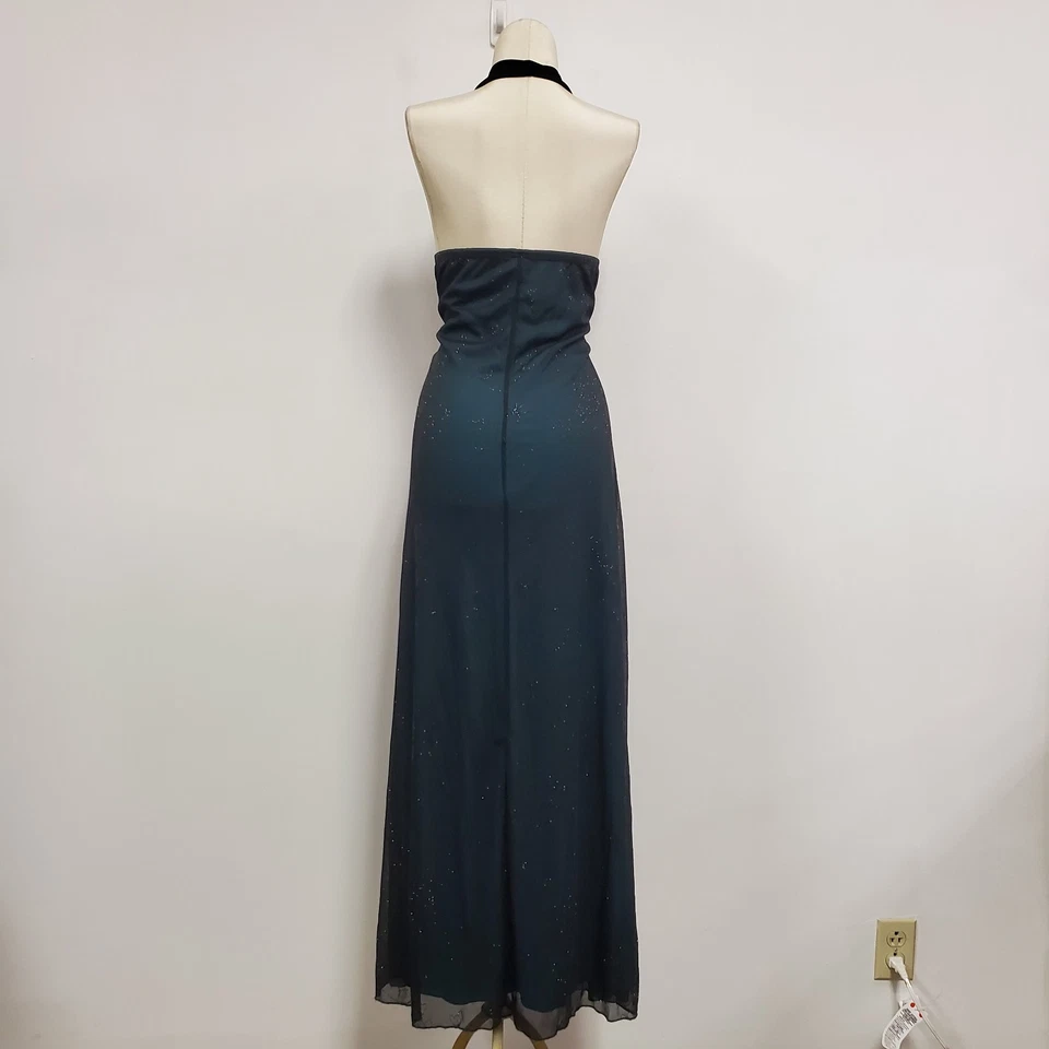 Vestido maxi Taboo feminino Y2K fada grunge caprichodo tamanho 1X preto coquetel - Imagem 3 de 4