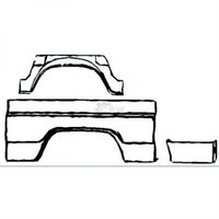 Innenradlauf Seitenwand Rechts/Links FüR Mercedes-Benz T1 Bus Kasten Bj. 77-95