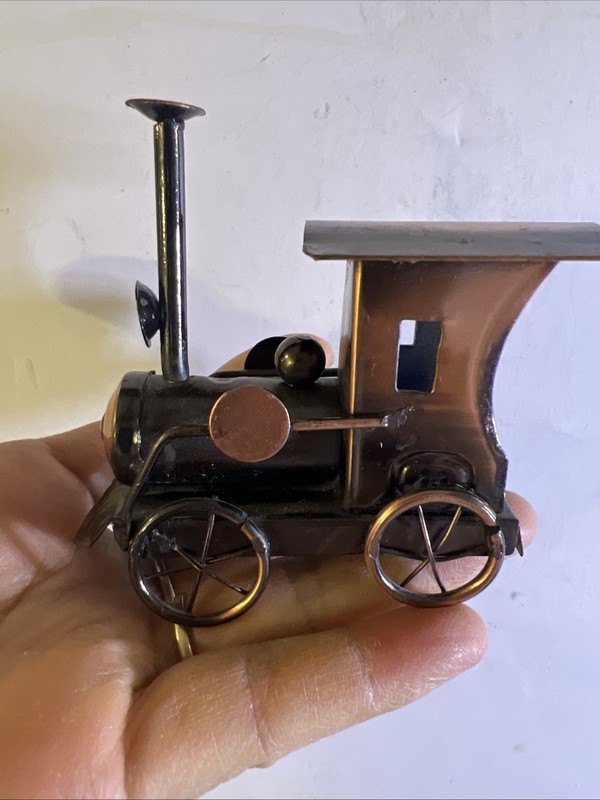 Vintage Hand Made Small Brass Train Made In China