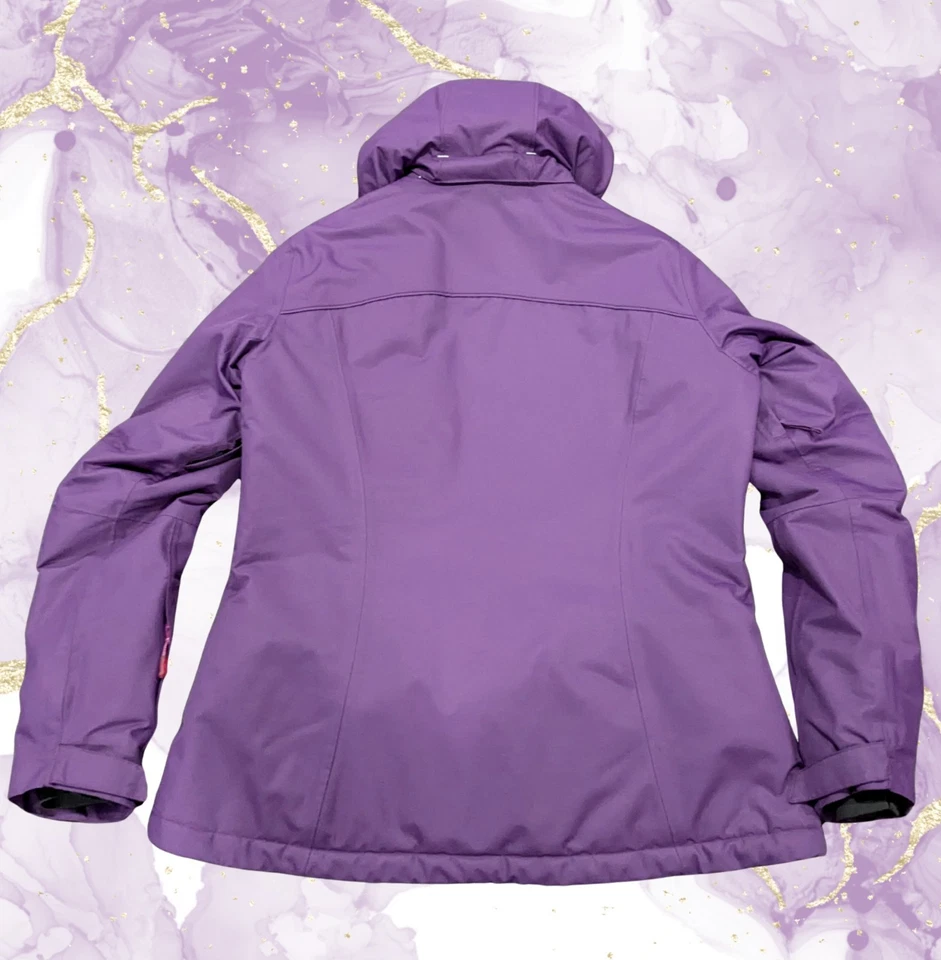 Salomon Advanced Skin Dry 10K/10K Women's Ski/Snowboard Jacket - Purple - Sz XL - Image 4 of 4