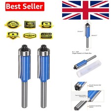 High-Precision Carbide Flush Trim Router Bits - 1/4" Shank and 1" Cutting Depth