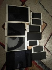 Lot of 8 Apple iPhones and iPads Mixed Models Cloud Unlocked