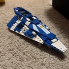Lego Star Wars Plo Koon's Jedi Starfighter 8093, READ DESCRIPTION, missing 5