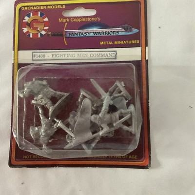 Grenadier Models Fantasy Warriors Fighting Men Command 1408 miniatures Set 6 Pc