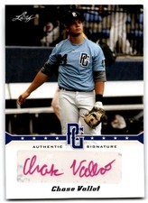 2013 Leaf Perfect Game #A-CV2 Chase Vallot Autograph Blue #/25