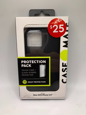CaseMate Tough Black Case + Screen Protector for 2019 iPhone 5.8 (iPhone 11 Pro)