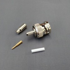  2 PACKS BNC Male Crimp for RG174 RG179 RG316 LMR100 Cable Connector-USA Seller
