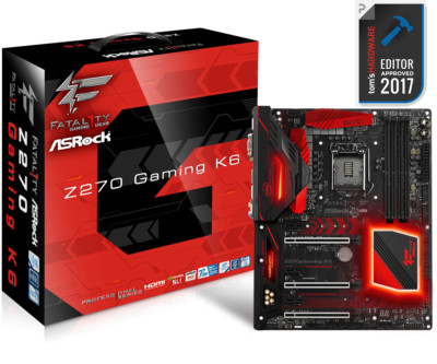 Asrock Fatal1ty Z270 Gaming K6 LGA1151 DDR4 VGA+DVI+HDMI 2×M.2 Motherboard