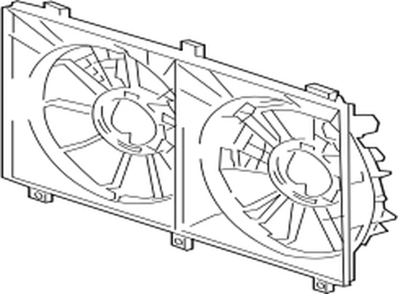 16711-38160 Toyota Shroud, fan 1671138160, New Genuine OEM Part | eBay 
