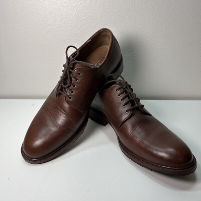 HSTrask Men s Size 10 M Bison Leather  Dress Shoes Style# 30-01453