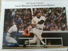 1982 Great Moments in World Series History 1970’s Sports Calendar by Naspro