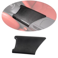 Real Carbon Fiber Interior Armrest Box Storage Cover Trim For Corvette C8 20-25