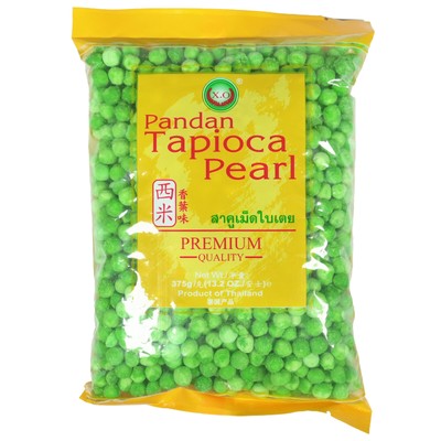 X.O. Pandan Tapiokaperlen Tapioca Pearls Bot Ban La Dua Baitoey Tapioca 375g