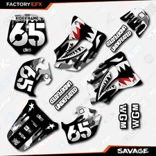 Gray Savage Camo Racing Graphics Kit fits 98-01 KTM 65sx 65 sx Decal sx65