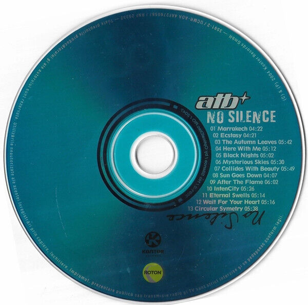 ATB – No Silence, Original CD, Romanian Version | eBay ATB – No Silence, Original CD, Romanian Version | eBay