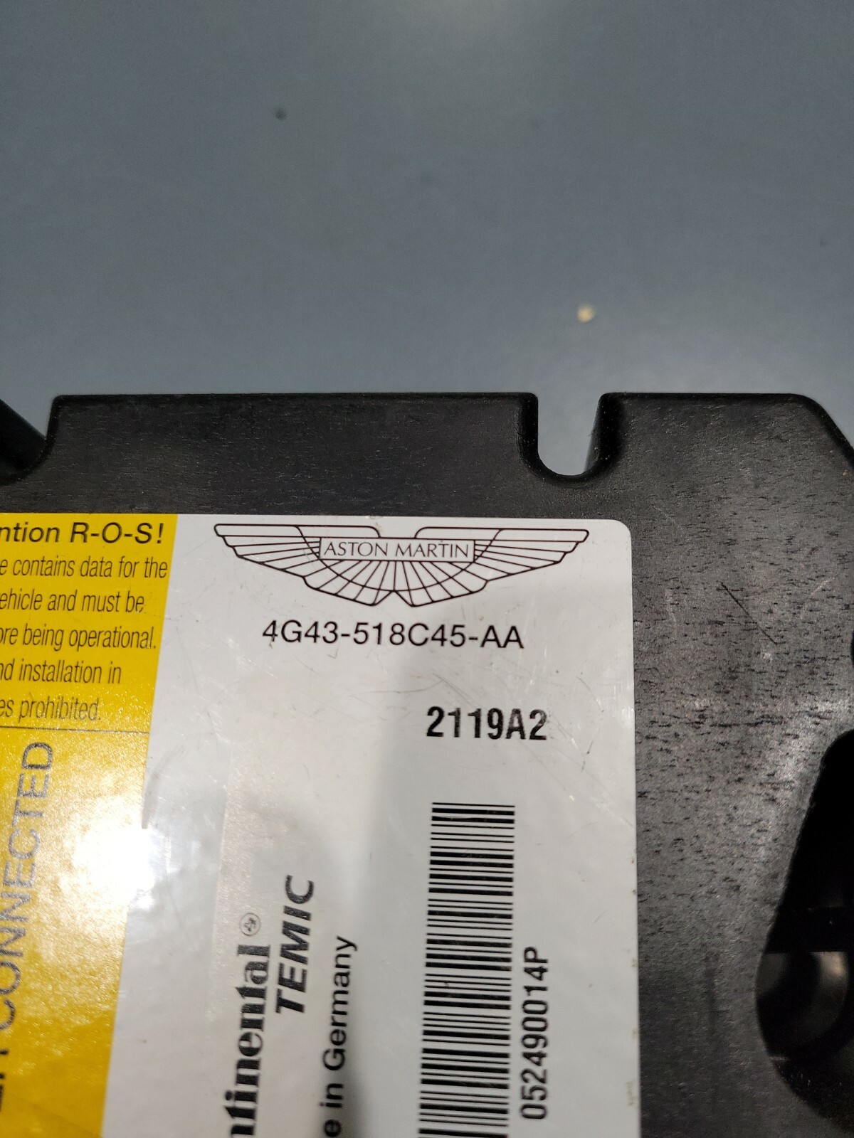 Aston Martin DB9 (2004-2012) ROLL OVER SENSOR SYSTEM