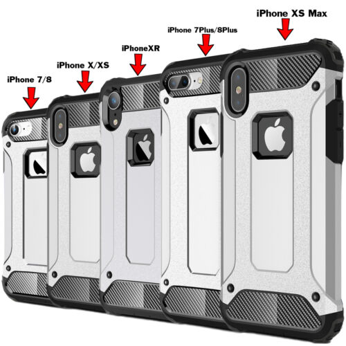 Case Cover For iPhone X XS MAX XR Armor Protective Luxury Shockproof Rugged Hard - Picture 32 of 51