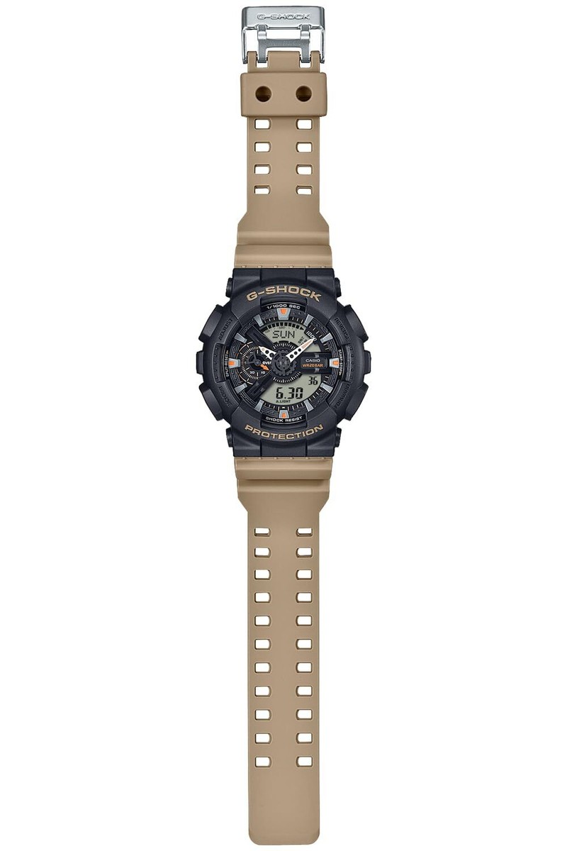 Casio G-Shock GA-110TU-1A5JF Utility Colors, Importazione Giappone 2024, Cassa 55mm, Cinturino Resina, Marrone