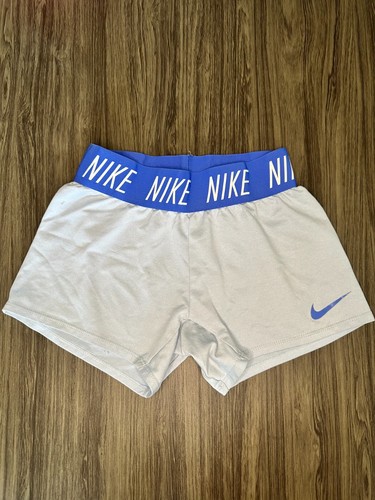 Nike Dri Fit Girls Blue Running Shorts Size S