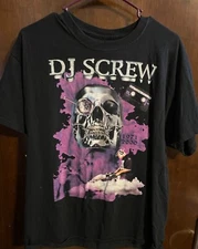 Vtg DJ Screw Tour Heavy Cotton Black All Size Unisex Classic Shirt SG001