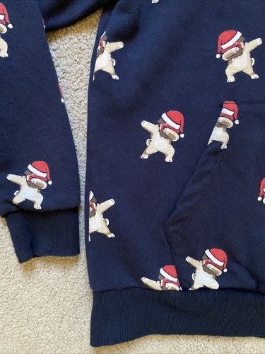 Denim & Flower Size 11/12 Santa Dog Pullover Hoodie - Picture 3 of 6
