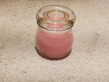 Lot of Two 2 Mini Glass Candle Jars Avon Sweet Cherry Blossom Cherry Mango New
