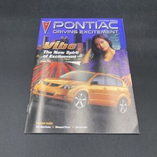2001 Pontiac Driving Excitement Magazine Auto Show Special 2001 Model Review