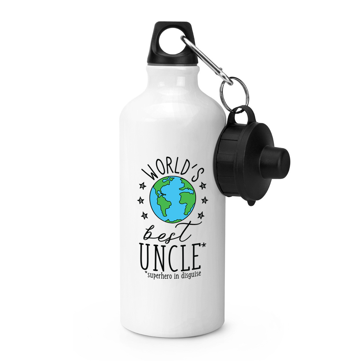 World's Best Uncle Sports Drinks Bottle Camping Flask - Funny Gift Present