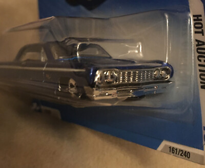 2010 Hot Wheels HW Hot Auctions Series 64 Chevy Impala Blue