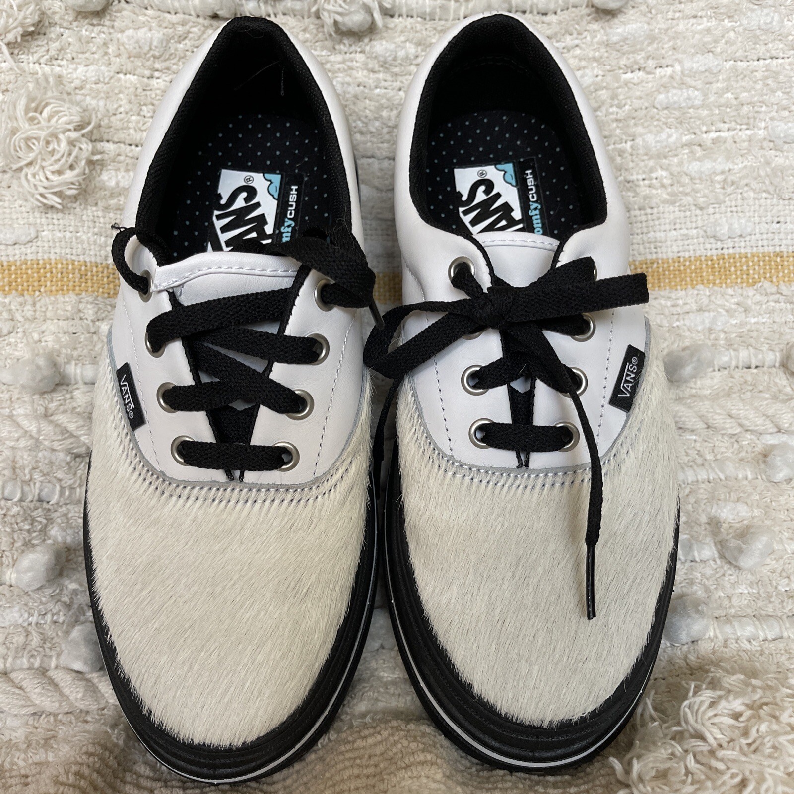 Vans comfycush M 5.0 W 6.5 Bicolore Lacciati Pony Oldool Schooli Capellii