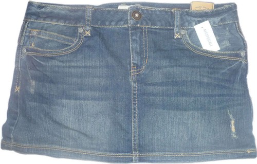 AEROPOSTALE Aeropostale Flap-Pocket Denim Jean Skirt NWT #0253 - 第 1/1 張圖片