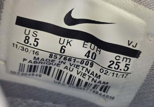 Womens Nike Air Max Zero Wolf Grey Trainers. UK Size 6. - Picture 9 of 12