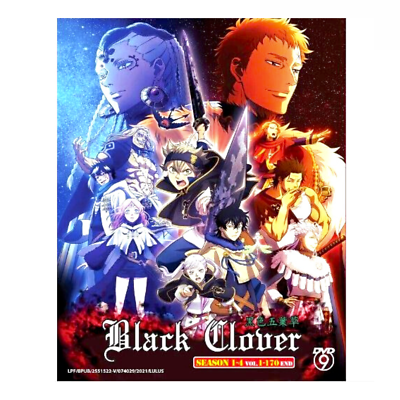 DVD Anime Black Clover Complete Boxset Season 1-4 Vol.1-170 End English  Dubbed