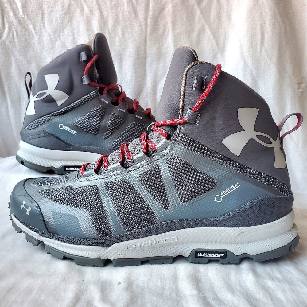 Under Armour Verge Mid Gore-Tex Michelin Hiking Boots for Women in Gray Size 11 EUC