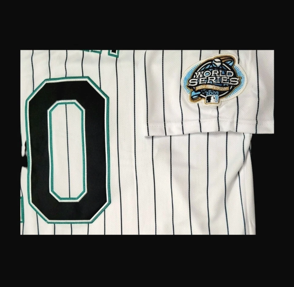 Miguel Cabrera Jersey Florida Marlins 2003 World Series Stitched Throwback SALE  - Image 4 of 4