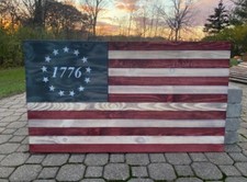 Wooden Rustic American Flag  American Flag  Rustic American Home Decor  Multi