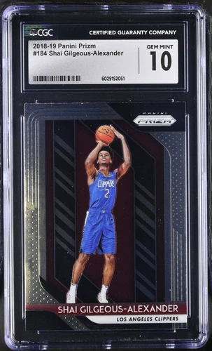 2018-19 Panini Prizm Shai Gilgeous-Alexander Rookie RC #184 CGC 10