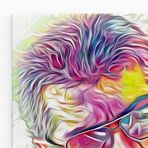 Canvas Art, Colorful Abstract Wall Decor, Custom Gift Idea, Stretched Canvas - Picture 3 of 5