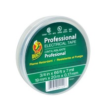 Duck 299014 Green Vinyl Electrical Tape 3/4 W in. x 66 L ft. Pack of 12 