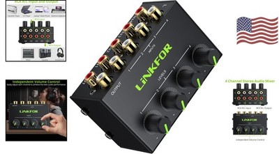 RCA Input 4-Channel Stereo Mixer CX400 - Perfect for Musicians