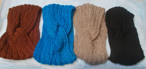 4 Womens Knit Headbands Ear Warmers*