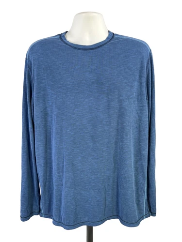 Tommy Bahama Men's Blue Long Sleeve Reversible Shirt - L - product listing photo