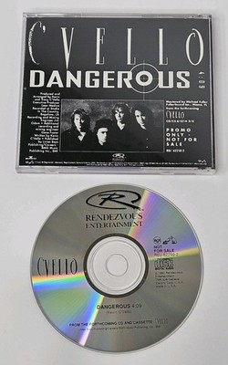 C VELLO Dangerous 1992 USA PROMO Radio DJ CD Single EX