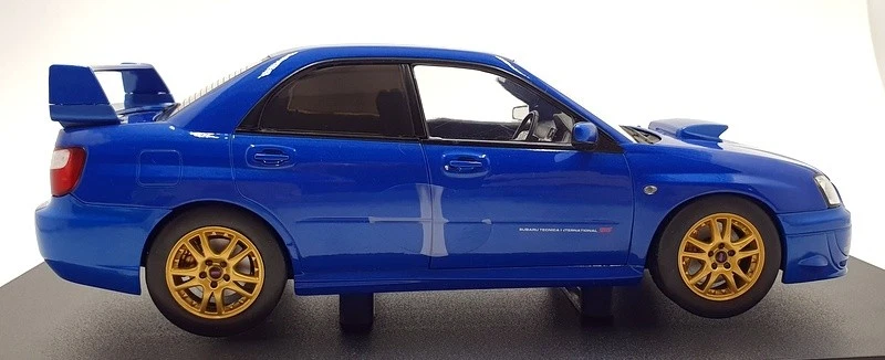 Solido 1/18 Scale S1812301 - 2003 Subaru Impreza WRX STI - Sonic Blue - Image 3 of 4