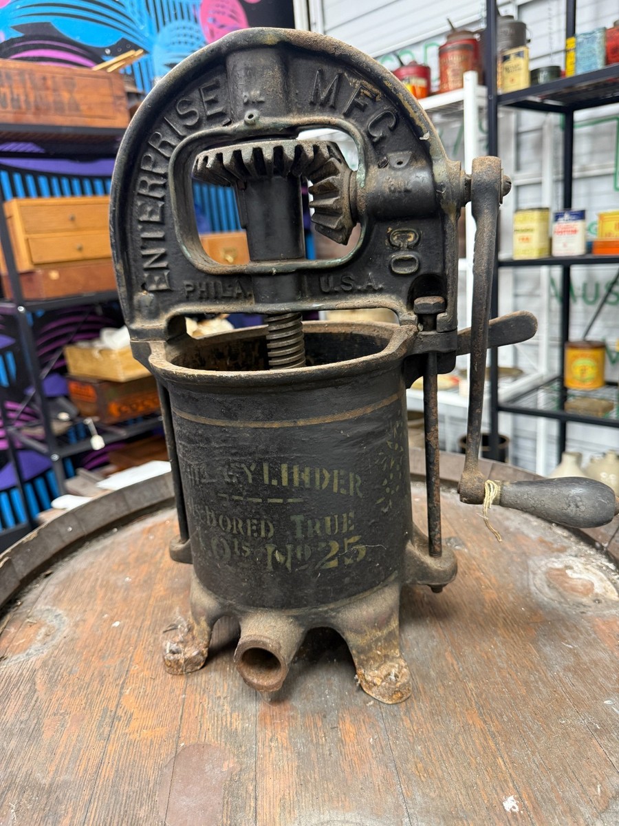 Enterprise No.25 Cast Iron Lard/Fruit Press & Sausage Stuffer